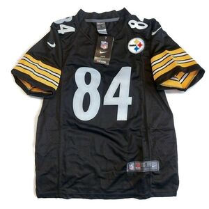 Nike NFL Pittsburgh Steelers Boys S (8) Jersey 2 Sided #85 Antonio Brown Black
